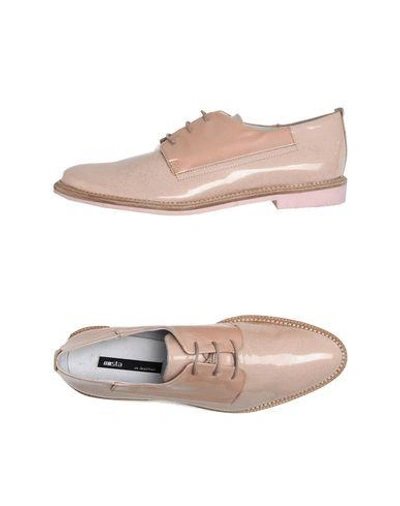 Shop Miista Laced Shoes In Light Pink