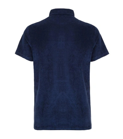 Shop Vilebrequin Pavois Terry Cotton Polo Shirt