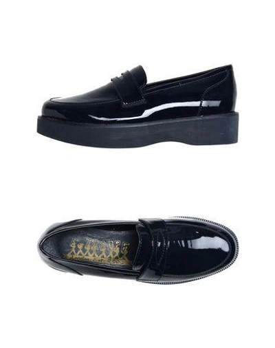 Shop F-troupe Loafers In Dark Blue