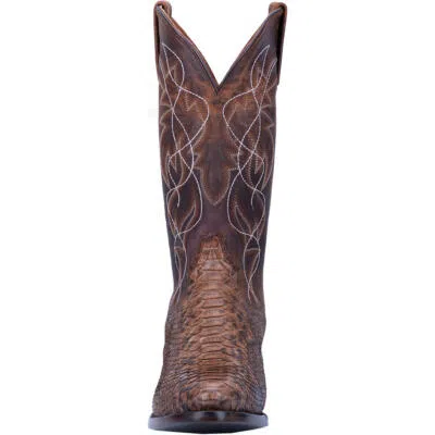 Pre-owned Dan Post Mens Manning Python Boot Dp3037 In Brown