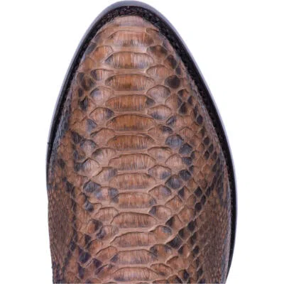 Pre-owned Dan Post Mens Manning Python Boot Dp3037 In Brown