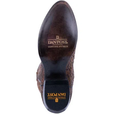 Pre-owned Dan Post Mens Manning Python Boot Dp3037 In Brown
