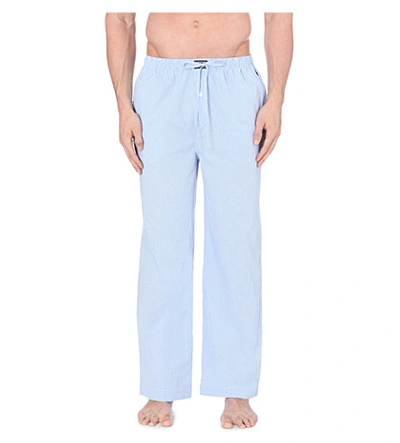 Ralph Lauren Gingham Pyjama Bottoms In Light Blue