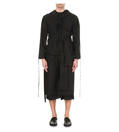 Shop Craig Green Harness Cotton Shirt In Black Cotton