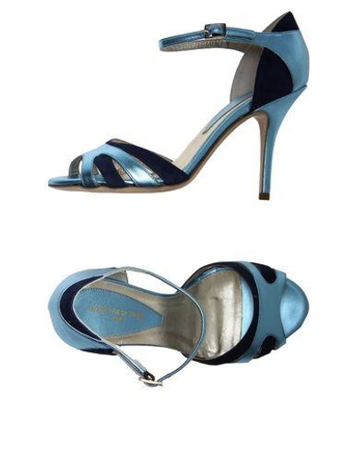 Shop Atelier Mercadal Sandals In Sky Blue