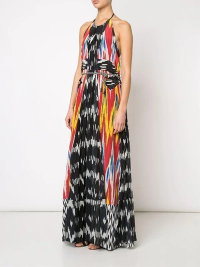 Shop Altuzarra Ikat Print Halterneck Dress