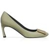 ROGER VIVIER Belle Vivier Trompette Pumps In Leather,RVW40015280BSSV003