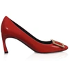 ROGER VIVIER Belle Vivier Trompette Pumps In Leather,RVW40015280BSSG838