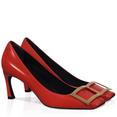 Shop Roger Vivier Belle Vivier Trompette Pumps In Leather