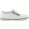 Roger Vivier 25mm Sneaky Viv Zip-up Leather Sneakers In White