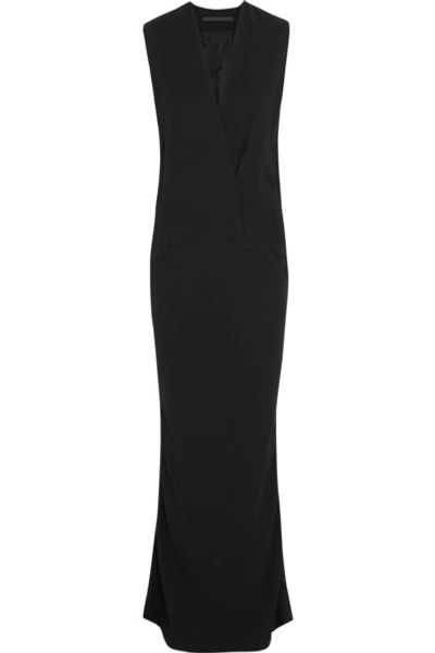 Shop Haider Ackermann Wrap-effect Crepe Gown