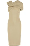 GIVENCHY Chain-embellished dress in beige jersey