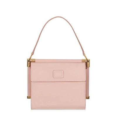 Shop Roger Vivier Miss Viv Small Shoulder Bag In Patent Leather In Pink