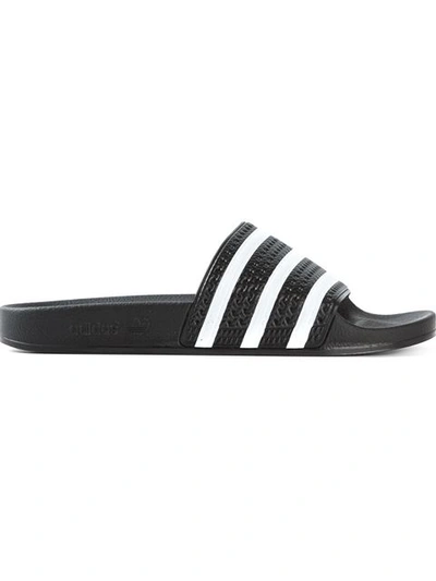 Adidas Originals Adidas By Wales Bonner Adilette Pool Slides In Black