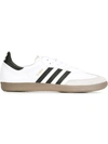 Adidas Originals White Samba Og Sneakers In White/black/clear Granite