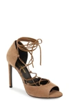 SAINT LAURENT 'Kate' Lace-Up Sandal (Women)