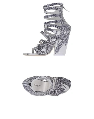 Shop Marsèll Sandals In Lead