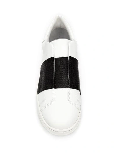 Shop Vince Two-tone Slip On Sneakers