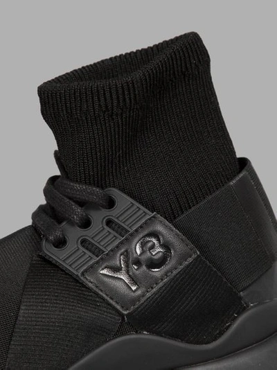 Shop Y-3 Women's Black Qasa Sneakers