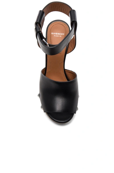 Shop Givenchy Leather Sofia Clog Sandals In Black