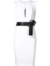 KAUFMANFRANCO belted cut-out dress,KF566R6D66111305685