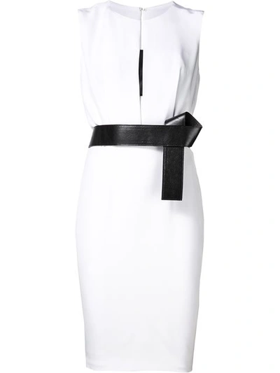 Kaufmanfranco Belted Cut-out Dress