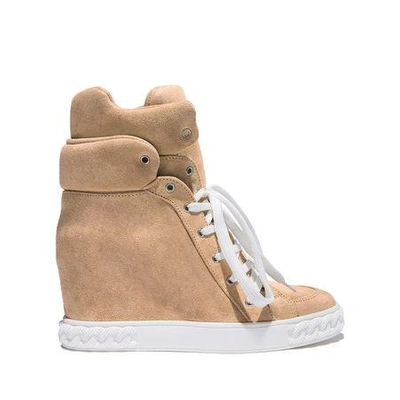 Shop Casadei Sneakers In Sand