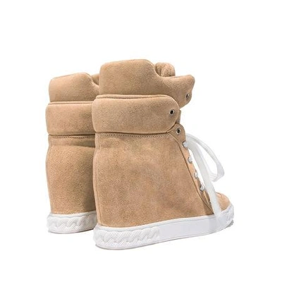 Shop Casadei Sneakers In Sand