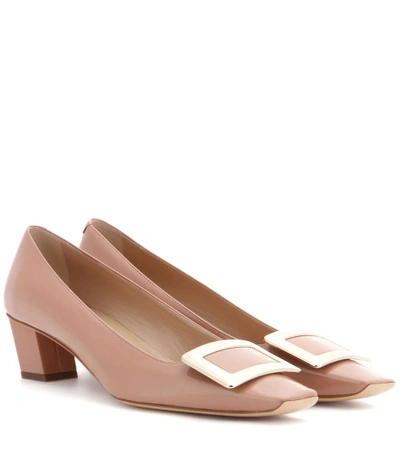 Shop Roger Vivier Décolleté Belle Vivier Patent Leather Pumps