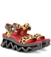 MARC BY MARC JACOBS Ninja Strass Wave Leather Sandals