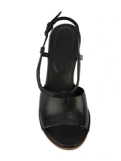 Shop Roberto Del Carlo Chunky Heel Sandals In Black