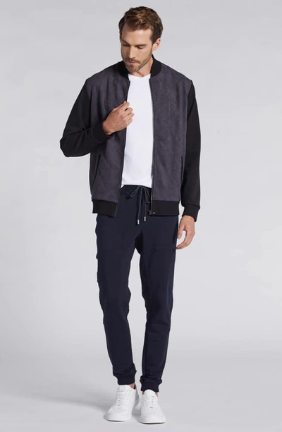 Pinoporte Jt Velvet Quilt Bomber Jacket In Black