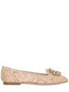 Dolce & Gabbana Slipper In Taormina Lace With Crystals In Blush