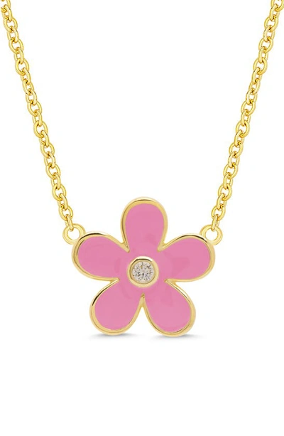 Shop Lily Nily Kids' Floral Pendant Necklace In Pink
