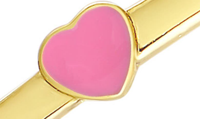 Lily Nily Kids' Heart Station Bangle In Pink