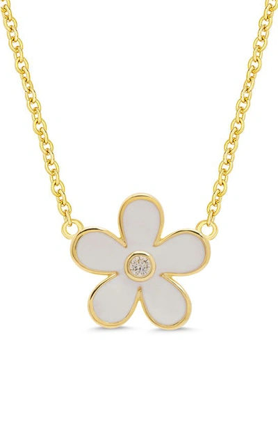 Shop Lily Nily Kids' Floral Pendant Necklace In White