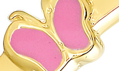 Lily Nily Kids' Butterfly Station Bangle In Pink