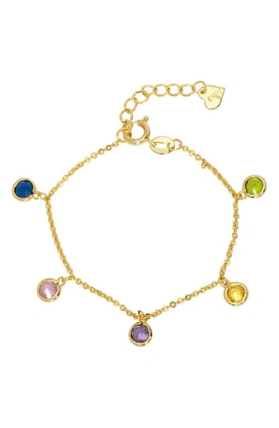 Shop Lily Nily Kids' Multicolor Cubic Zirconia Charm Bracelet