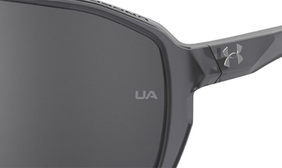 Shop Under Armour Game Day 99mm Shield Sport Sunglasses In Crystal Grey / Silver Oleophob