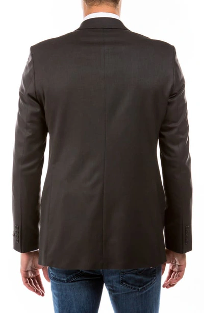 Zegarie Darcon Single Blazer Jacket In Dark Grey