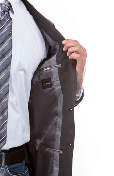 Zegarie Darcon Single Blazer Jacket In Dark Grey