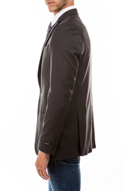 Zegarie Darcon Single Blazer Jacket In Dark Grey