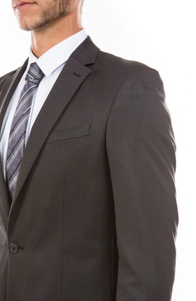 Zegarie Darcon Single Blazer Jacket In Dark Grey