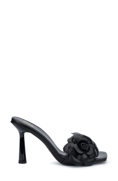 New York And Company Chana Faux Leather Square Toe Mule In Black