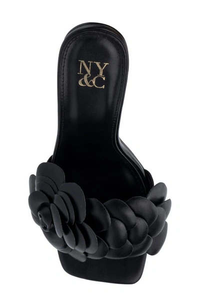 New York And Company Chana Faux Leather Square Toe Mule In Black