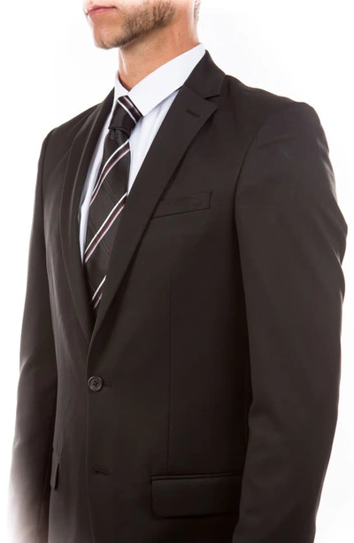 Zegarie Solid Two Button Notch Lapel Suit Separate Jacket In Black