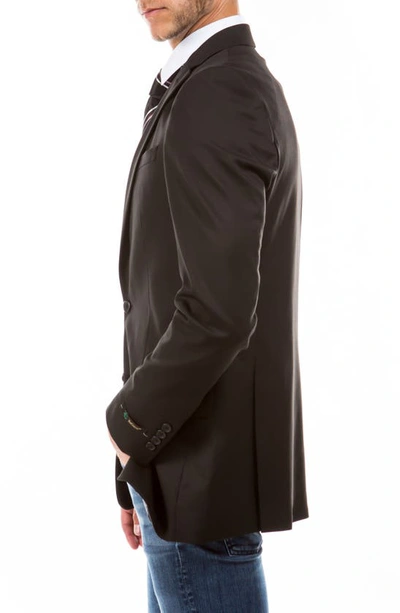 Zegarie Solid Two Button Notch Lapel Suit Separate Jacket In Black