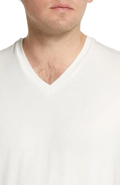 Shop Bedfellow V-neck Pajama T-shirt In Whisper White