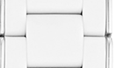 Michele Silicone 20mm Apple Watch® Watchband In Silver/white