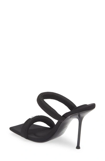 Shop Alexander Wang Julie Padded Slide Sandal In Black